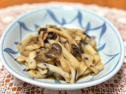 作り置きの割下でサッと!平茸とキクラゲ天の☆甘辛煮